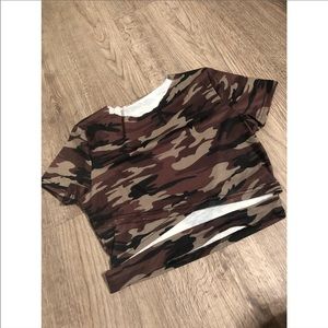 Shein Camo Crop Top